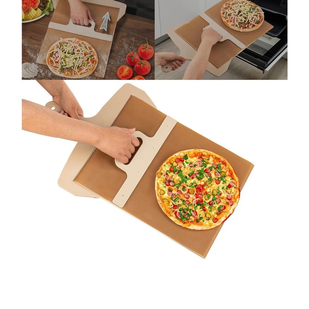 Pizza Peel Turning Board Paddle with Handle Non-Stick Pizza Shovel‎ Baking Tool
